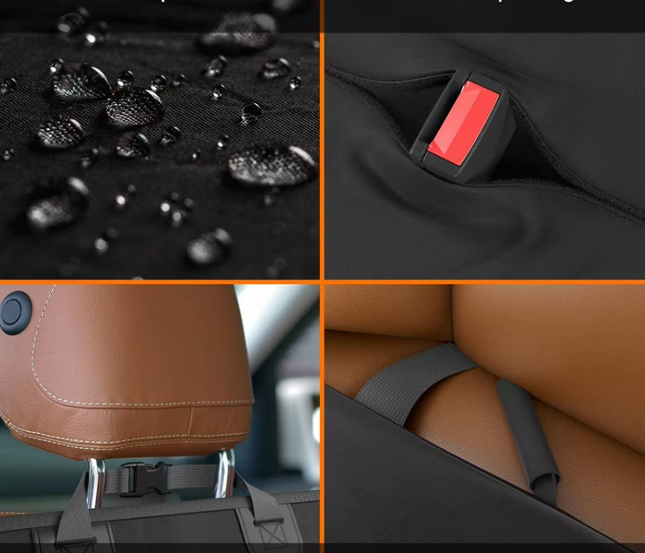Universal car accessory: waterproof front seat cover for dogs, protecting upholstery from pet hair