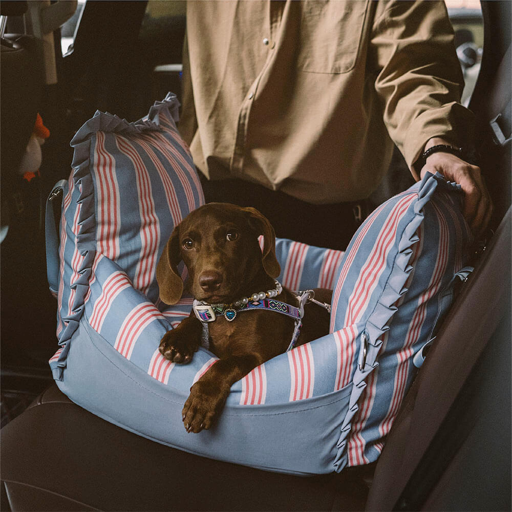 Dog car seat booster, waterproof & durable, essential pet travel gear.