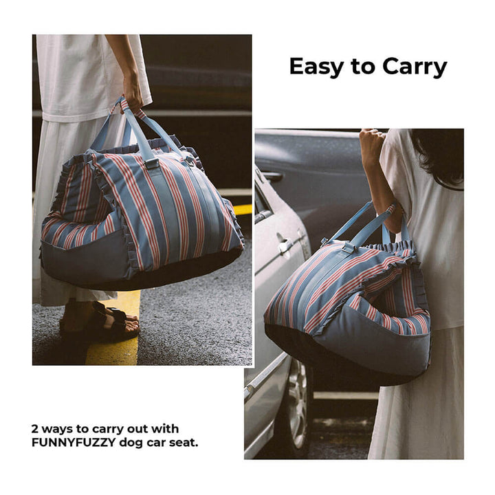 Durable dog car seat booster, easy to install & clean, secure pet travel.