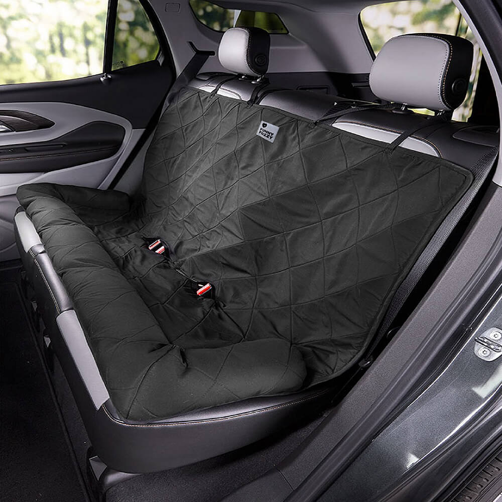 Easy to install dog car seat cover, quick pet travel bed setup