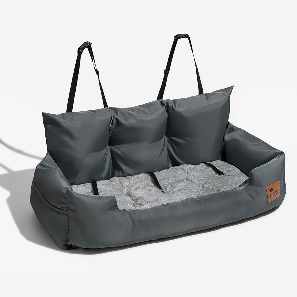 Convertible dog car seat cover to hammock, versatile pet travel bed