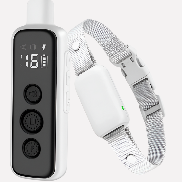 New4 pet training device: dog e-collar with remote for obedience correction, durable waterproof design