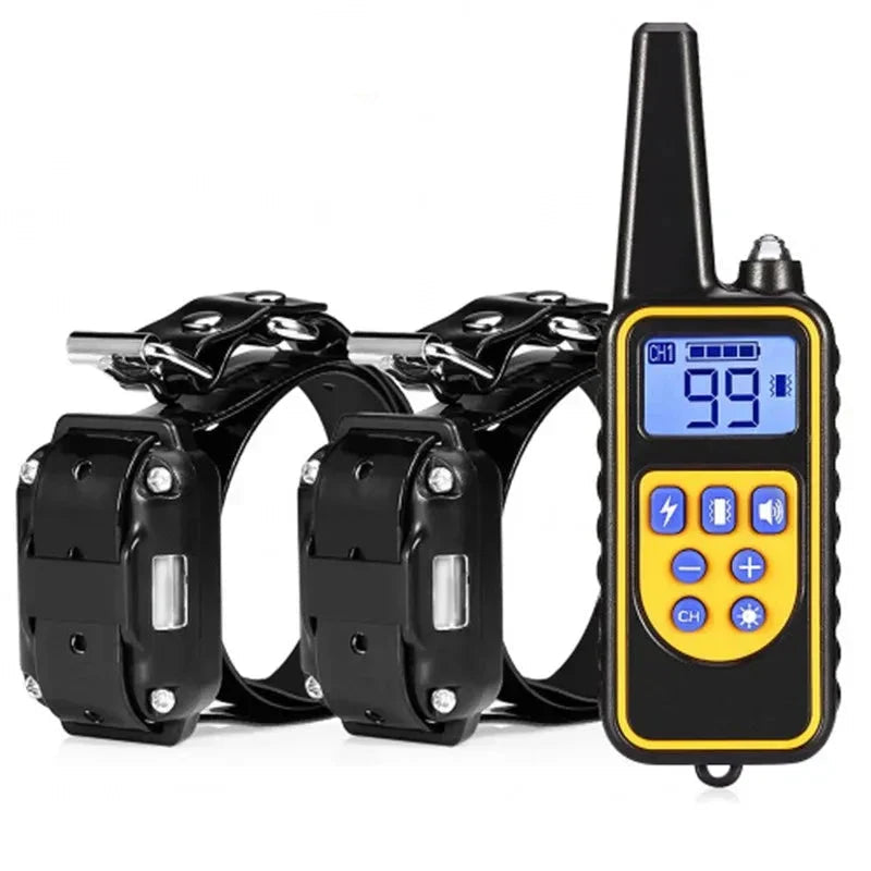 Waterproof dog training e-collar with remote for pet obedience training