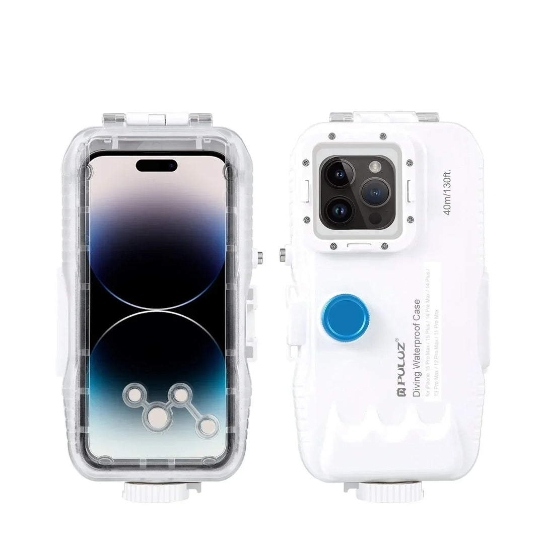 Waterproof iPhone diving case, 130ft/40m deep. Essential for underwater photography & phone protection.