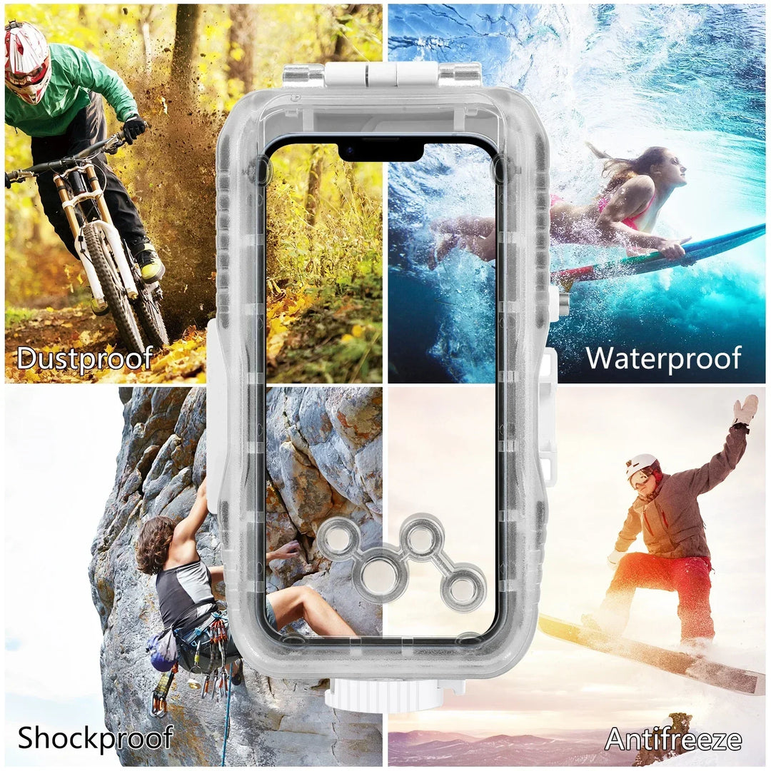 High-performance iPhone diving case, 130ft waterproof, full touch control. Capture stunning underwater shots.