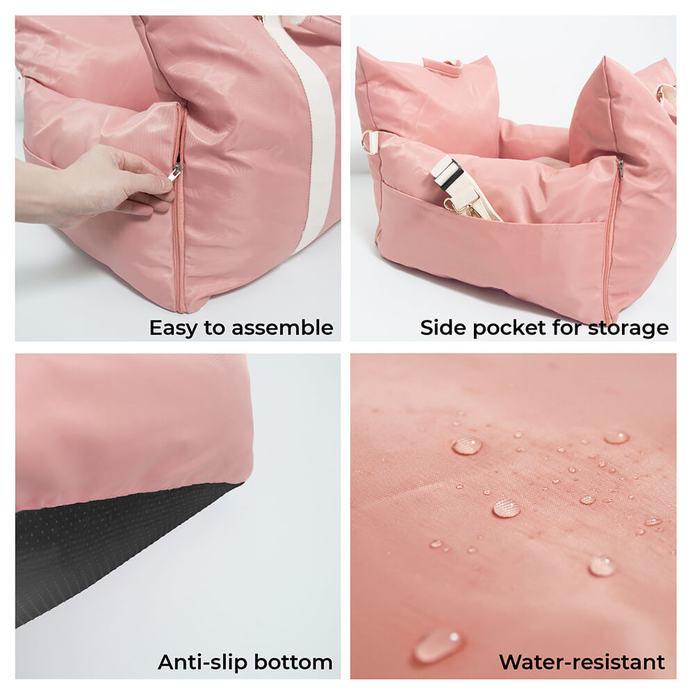 Durable dog car seat, waterproof material, built for longevity