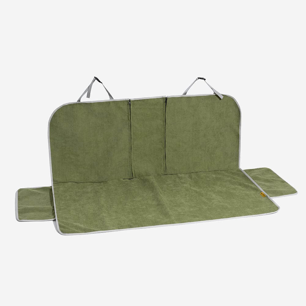 Comfortable waterproof dog car seat cover, ensures pet friendly travel