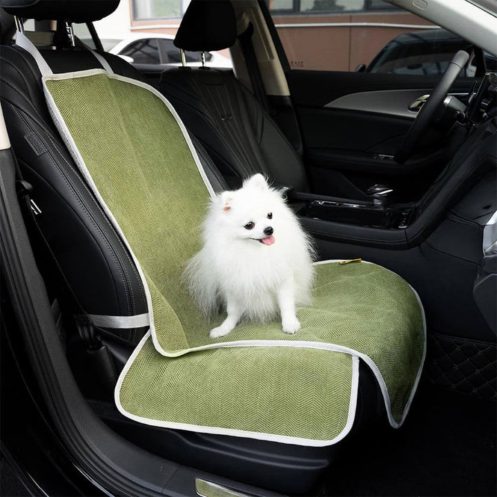 Waterproof quilted pet car seat cover, ideal for dog travel and protection