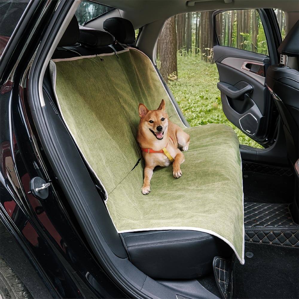 Heavy-duty waterproof pet car seat cover, essential dog travel accessory