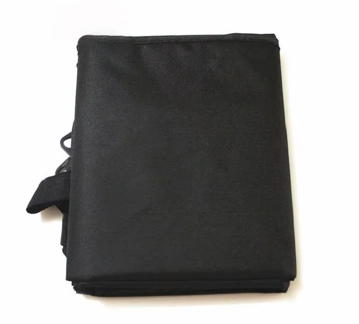 Black waterproof pet car seat cover, designed for all car types