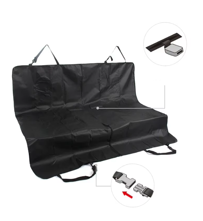 Heavy-duty waterproof pet car seat cover, essential dog car accessory