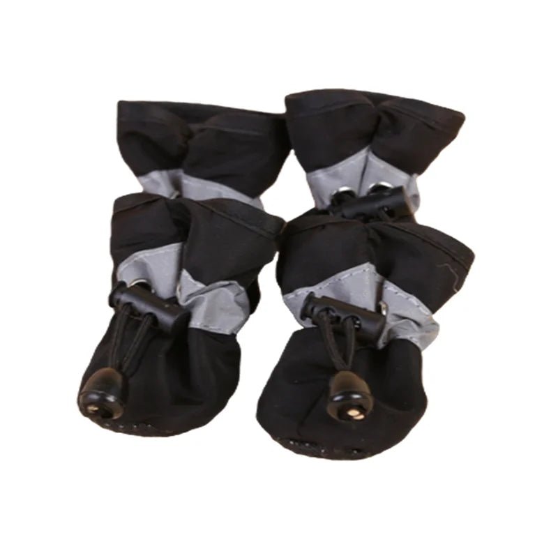 Waterproof pet shoes for small dogs, offering all-weather paw protection with non-slip sole.