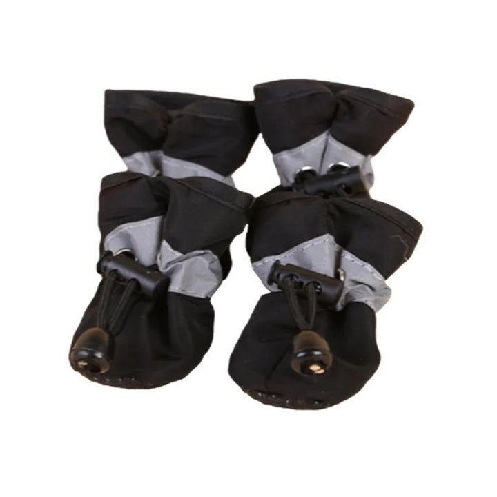 Waterproof pet shoes for small dogs, offering all-weather paw protection with non-slip sole.