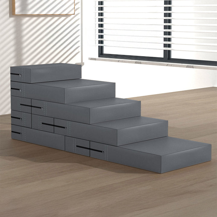 Durable pet stairs: waterproof PU leather, multi-level for superior pet joint support.