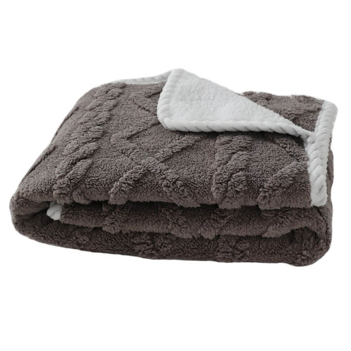 Soft fleece waterproof pet blanket, grey, new4 design, perfect for dogs, easy clean