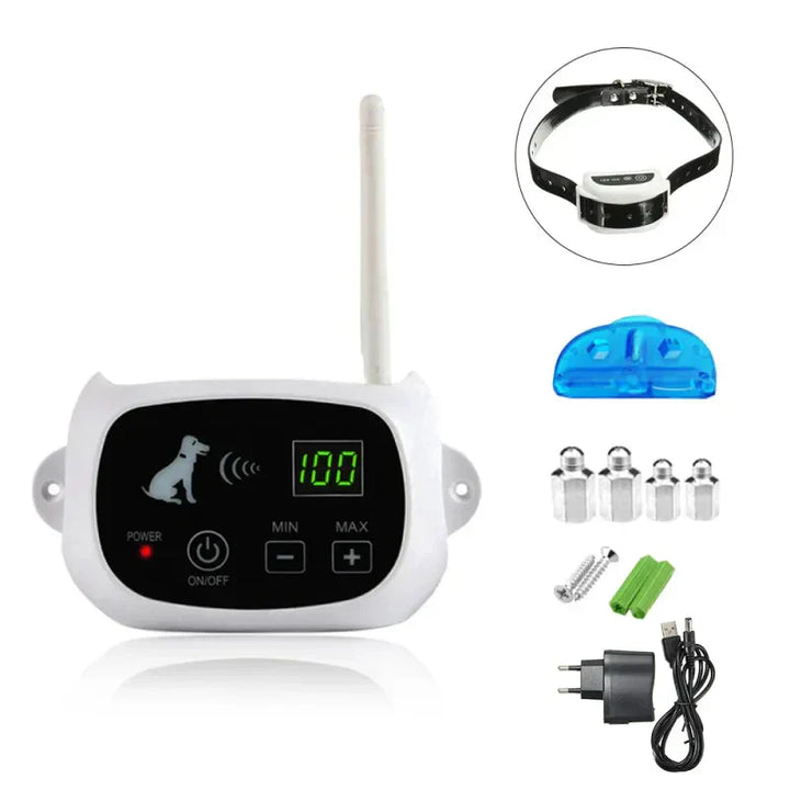 Pet training collar, rechargeable and waterproof, for dog control and safety