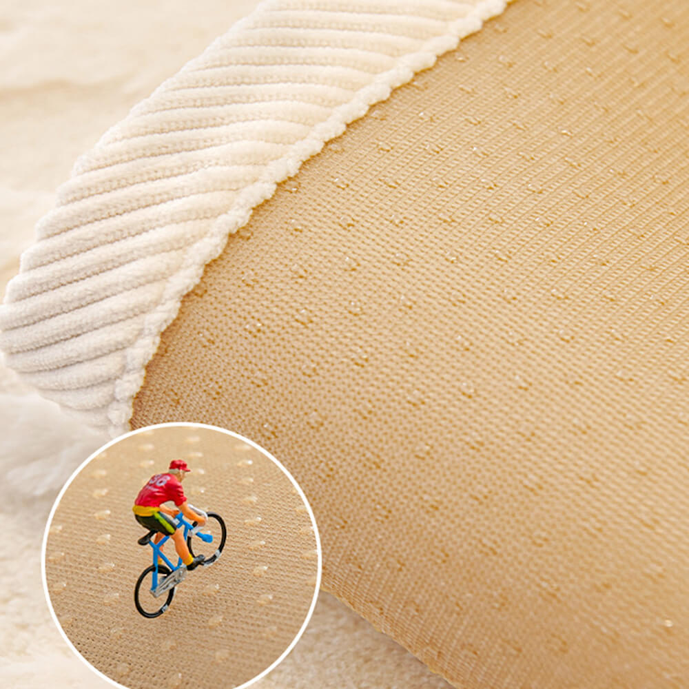 Stylish wave textured plush non-slip sofa cover in a chic contemporary living space.