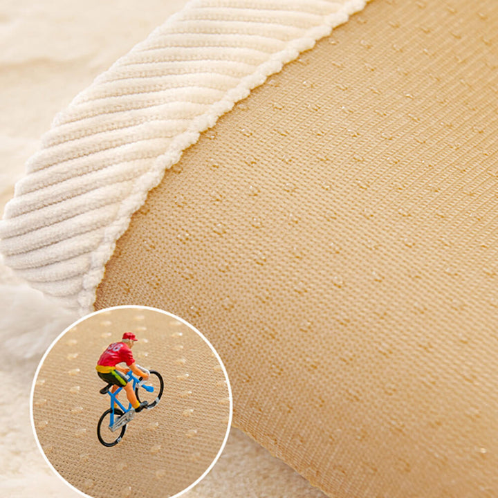 Stylish wave textured plush non-slip sofa cover in a chic contemporary living space.
