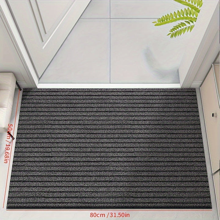 Durable weatherproof entrance mat. Dirt-trapping, non-slip patio & front door floor mat for any home.