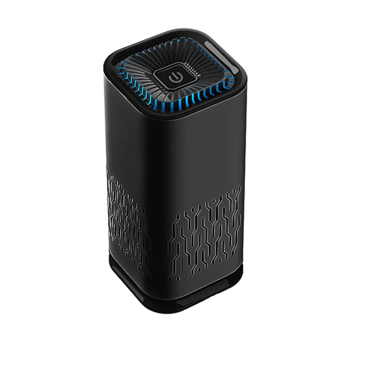 Quiet air purifier with HEPA filter and smart features for pet owners, purifies air and controls odors