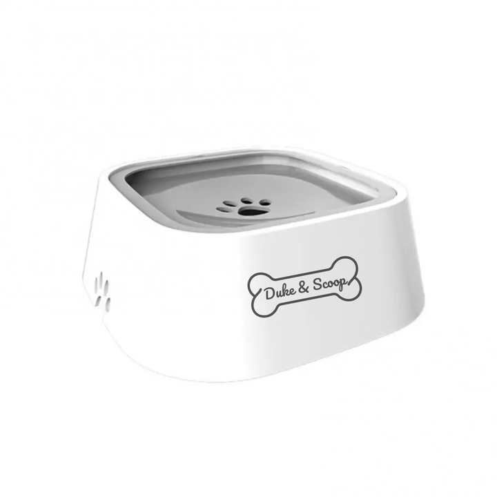 Durable ABS plastic non-slip pet hydration bowl, prevents spills for cats and dogs