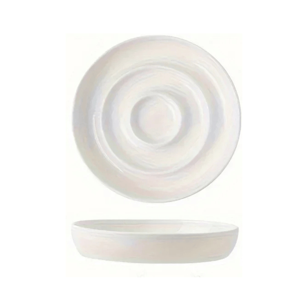 Durable ceramic slow feeder dog bowl, anti-gobble design for improved digestion