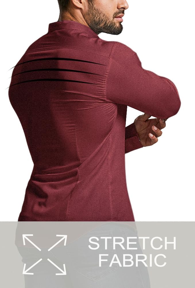 Classic white men's slim fit dress shirt, wrinkle-free for office.