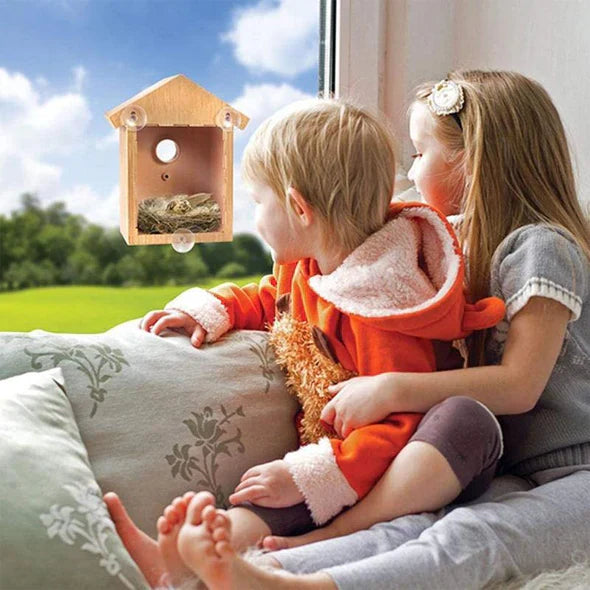 Outdoor fun window feeder for birds, clear view pet supplies with reliable suction cups