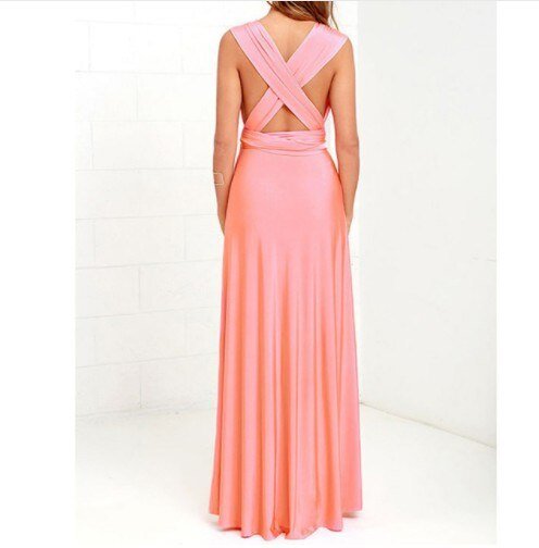 Classic black adaptable maxi dress, a versatile formal evening or party gown for women. Elegant & comfortable.