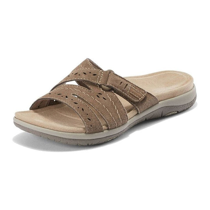 Women's adjustable orthopedic sandals for summer comfort, ideal for walking & arch support.