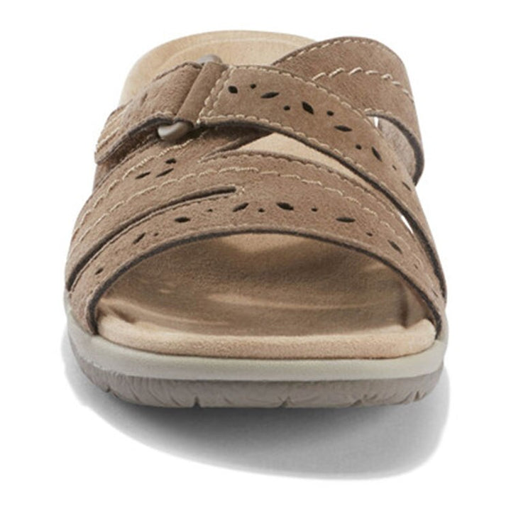 Stylish women's orthopedic summer sandals with adjustable straps, ensuring comfortable arch support.