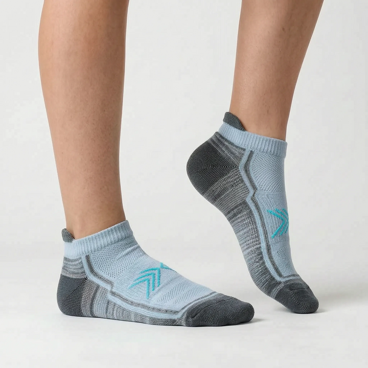 Durable women's workout ankle socks, ideal exercise gear for peak performance.