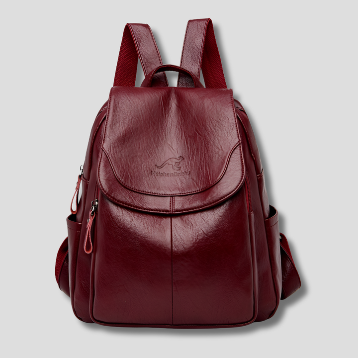 Versatile women's anti-theft city backpack, a stylish flap design for secure daily & travel essentials.