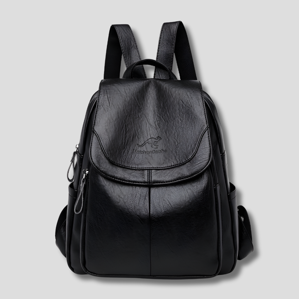 Stylish women's fashion backpack with a premium leather-look finish. Anti-theft design for secure daily & travel use.