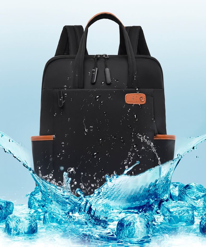 Modern women's anti-theft travel backpack, water resistant & designed for active lifestyles.