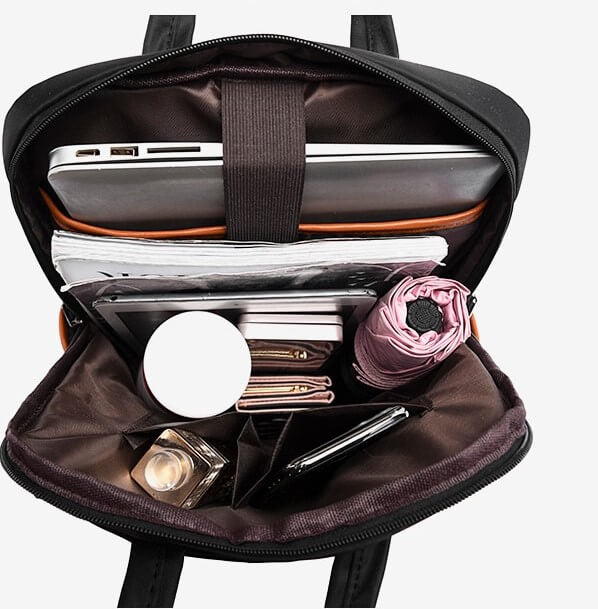 Water resistant women's backpack, anti-theft features for safe travel & everyday use.