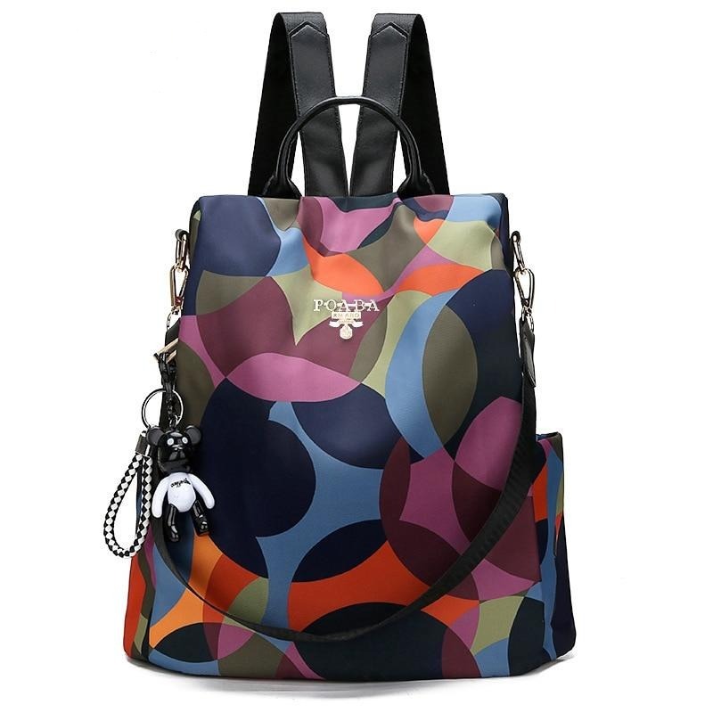 Women's anti-theft water-resistant travel backpack. Secure, stylish & durable for daily commutes or adventures.