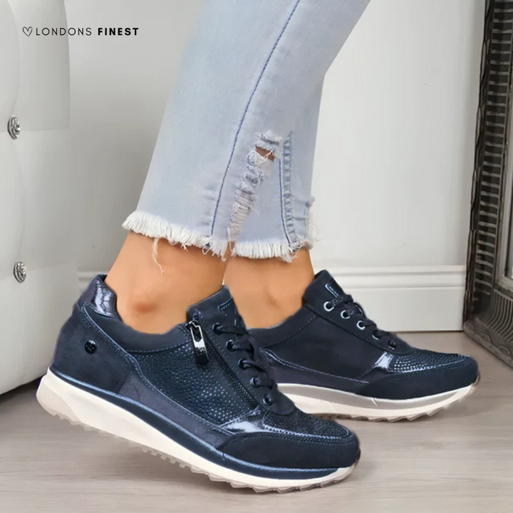 Comfortable women's arch support sneakers, lightweight design with cushioned insole for active and daily wear.
