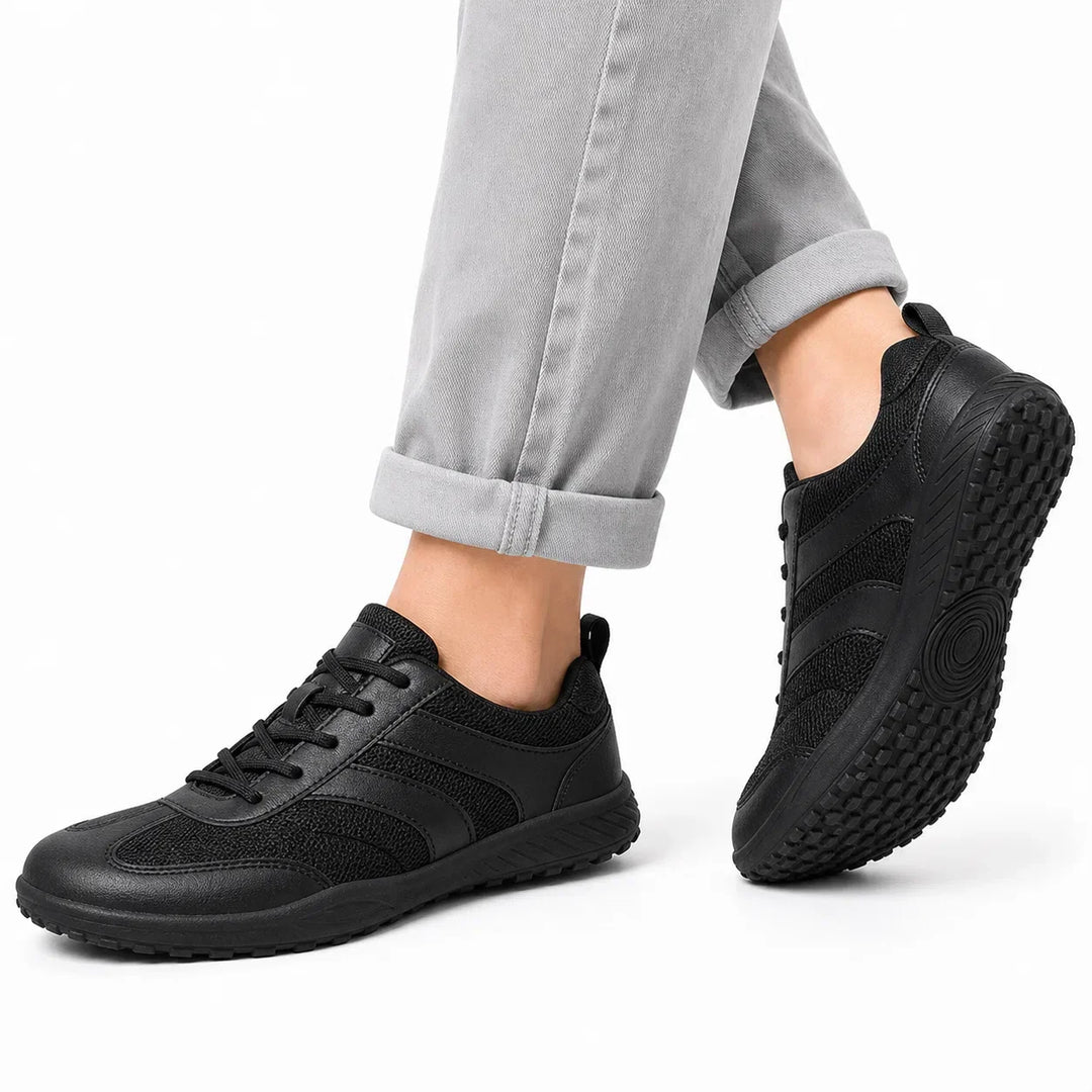 Women's wide toe box barefoot shoes, excellent for walking and promoting foot health.