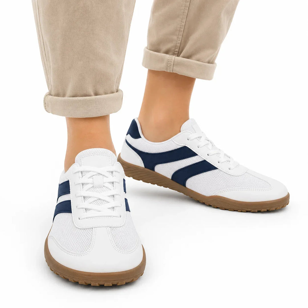 Non-slip women's barefoot walking shoes, wide toe box ensures comfortable long walks.