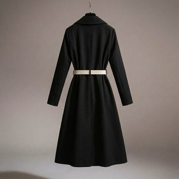 Versatile women's belted trench coat, a lightweight jacket with elegant scarf for autumn style.