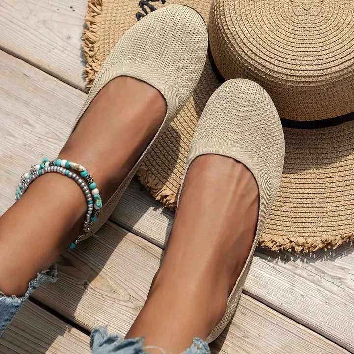 Arch support women's flats, orthopedic ballerinas designed for all-day comfort.