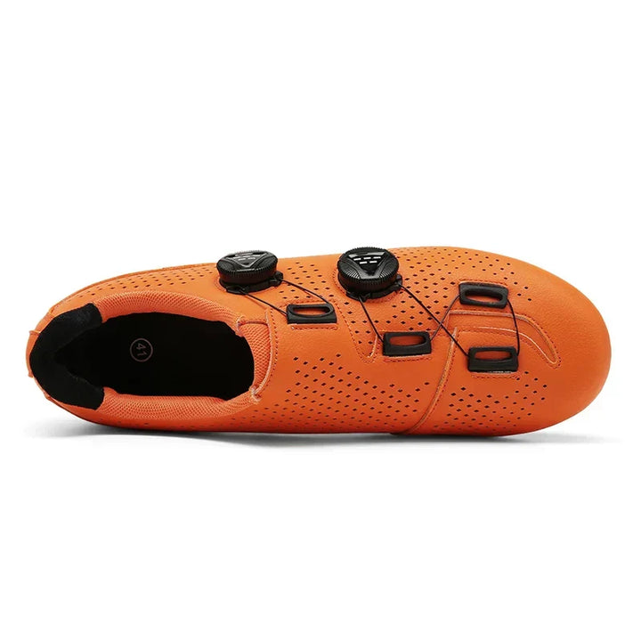 Durable women's grey performance cycling shoes for road & MTB, ensuring long-lasting outdoor bike footwear.