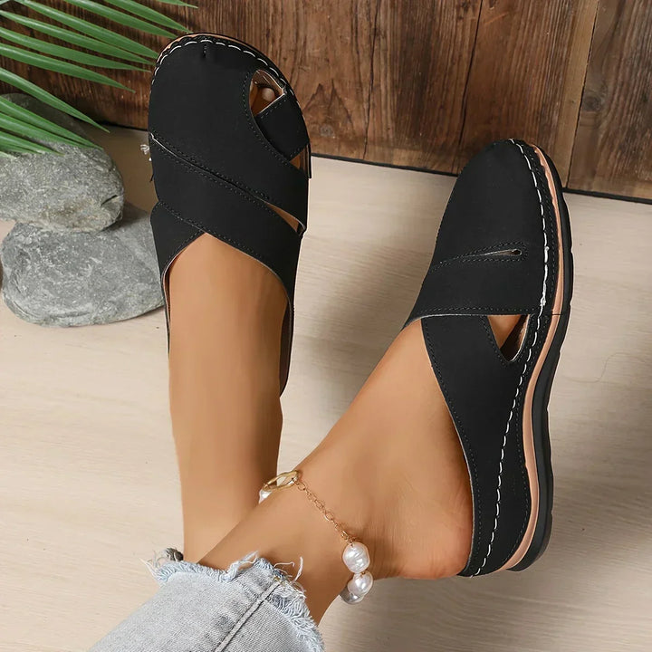 Stylish women's platform wedge sandals, perfect for comfortable all-day wear and casual summer fashion.