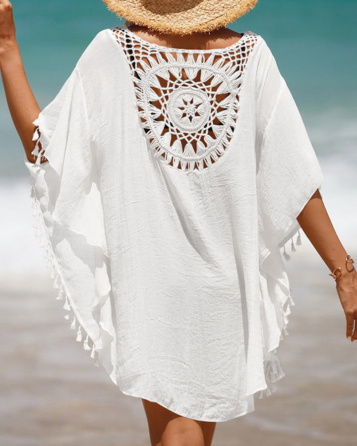 Women's boho beach cover-up, lightweight tunic for effortless summer and resort style.