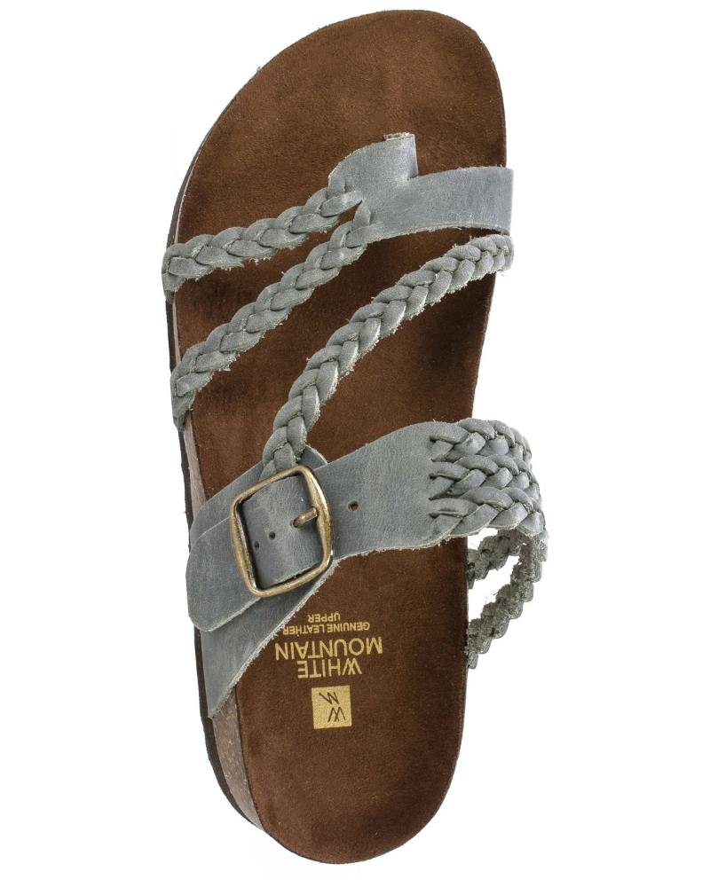 Comfortable women's thong sandals with ergonomic contoured sole & stylish braided straps for all-day wear.