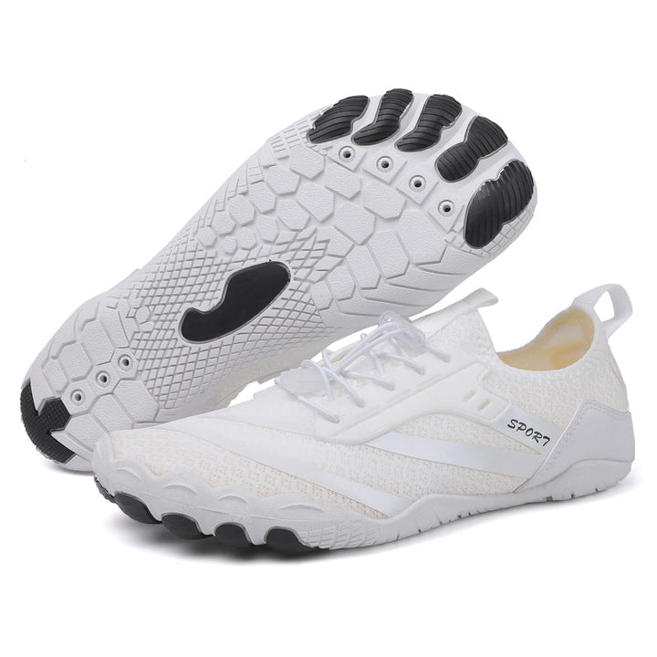 Women's breathable barefoot sport shoes, lightweight & flexible for natural running and walking.