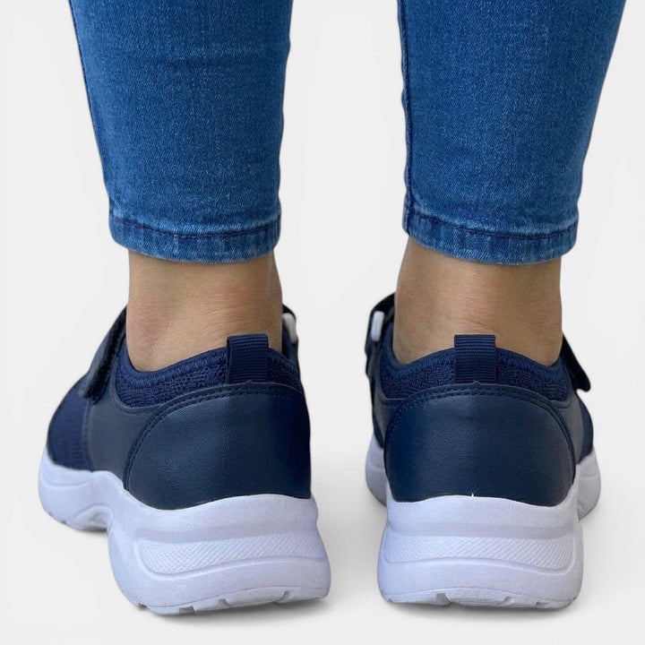 Easy slip-on women's orthopedic comfort shoes. Breathable sneakers for casual wear & essential foot support.