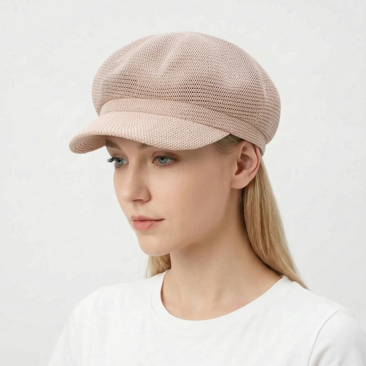 Casual women's summer sun hat. Breathable design offers cool comfort & UV protection for warm, sunny days.