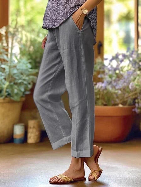 Stylish women's relaxed fit summer pants, breezy & lightweight for ultimate comfort & casual wear.